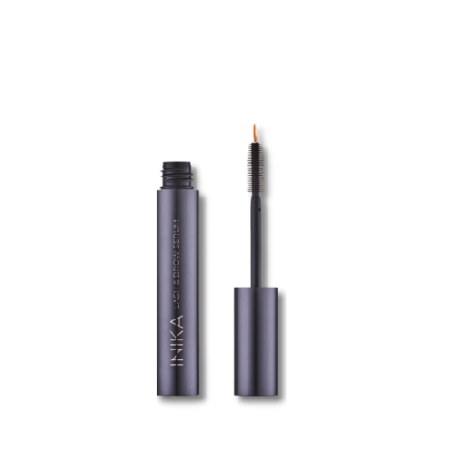 INIKA ORGANIC Lash Brow Serum - wegańskie, odżywcze serum do rzęs i brwi z podwójną szczoteczką 7 ml