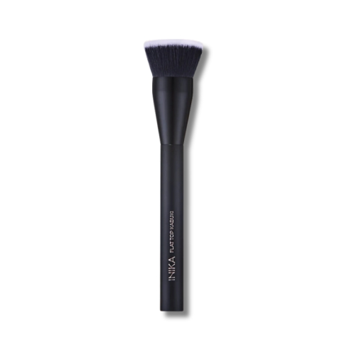 INIKA ORGANIC Flat Top Kabuki Brush - wegański pędzel do podkładu i pudru