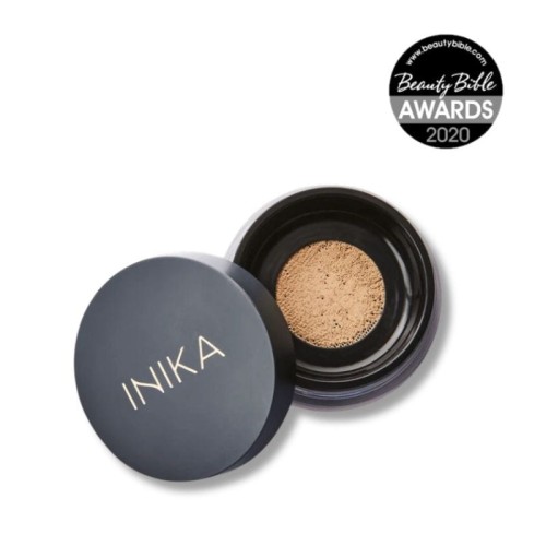 INIKA ORGANIC Loose Mineral Foundation SPF25 PATIENCE - wegański, sypki puder mineralny z ochroną przeciwsłoneczną 8 g