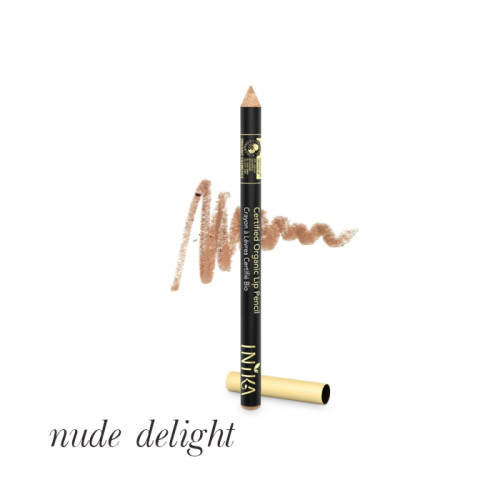 INIKA ORGANIC Lip Pencil NUDE DELIGHT - trwała, kremowa konturówka do ust 1,2 g