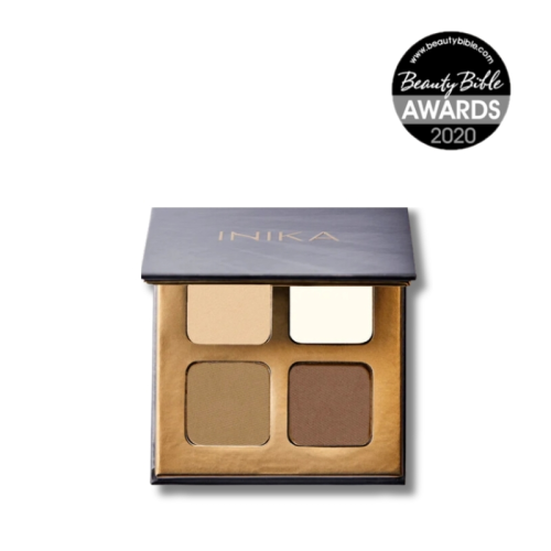INIKA ORGANIC Brow Palette Trio + Wax - wegańska paleta do brwi z woskiem 5 g