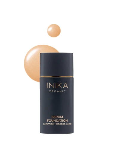 INIKA ORGANIC Serum Foundation DARING - nawilżające wegańskie serum i podkład w jednym z ceramidami 25ml