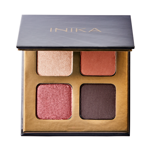 INIKA ORGANIC Quad Eyeshadow Palette FLOWERS - wegańska paleta cieni do oczu 8 g