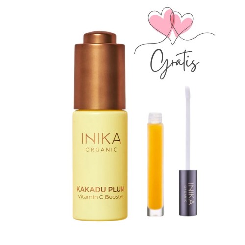 INIKA ORGANIC Kakadu Plum Vitamin C Booster - wegańskie serum na przebarwienia ze śliwką kakadu 15ml + Lip Serum GRATIS